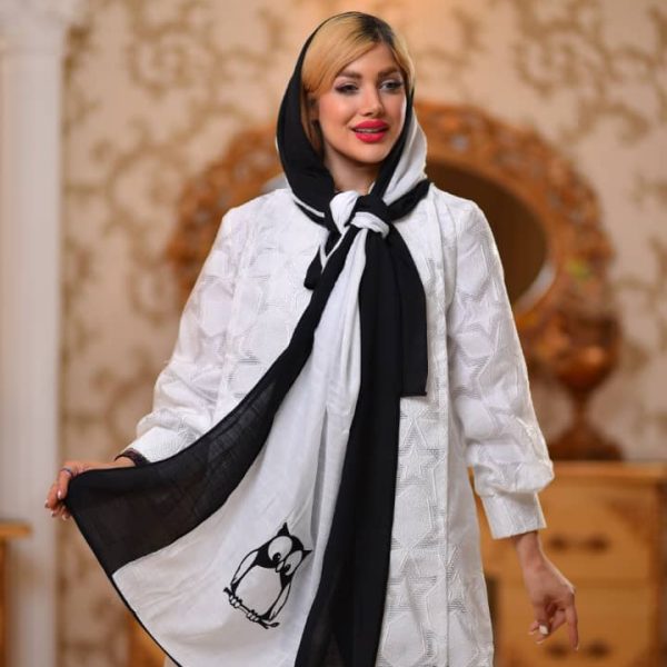 شال نخی طرح جغد